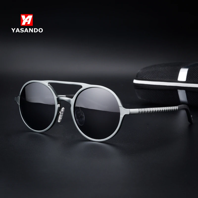 YASANDO роскошные солнцезащитные очки для мужчин Классические алюминиевые