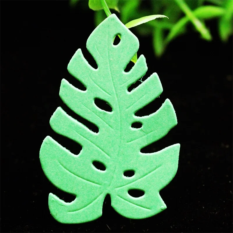 Тропические Monstera листья металла резки трафареты для DIY Скрапбукинг/фотоальбом