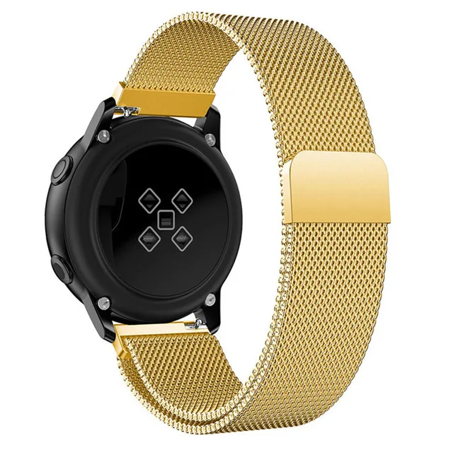 5 Миланский Браслет-петля для samsung Galaxy Watch, активные ремешки, ремешок из нержавеющей стали, розовое золото, ремешок для часов 20 мм, ремешок для часов Wris - Цвет: 5