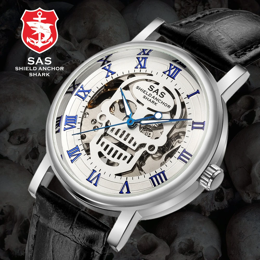 SAS Shield Anchor Shark спортивные часы мужские модные дизайнерские винтажные
