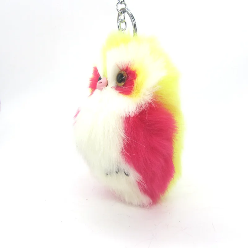 Модный милый пушистый брелок с искусственным кроличьим мехом плюшевый помпоном