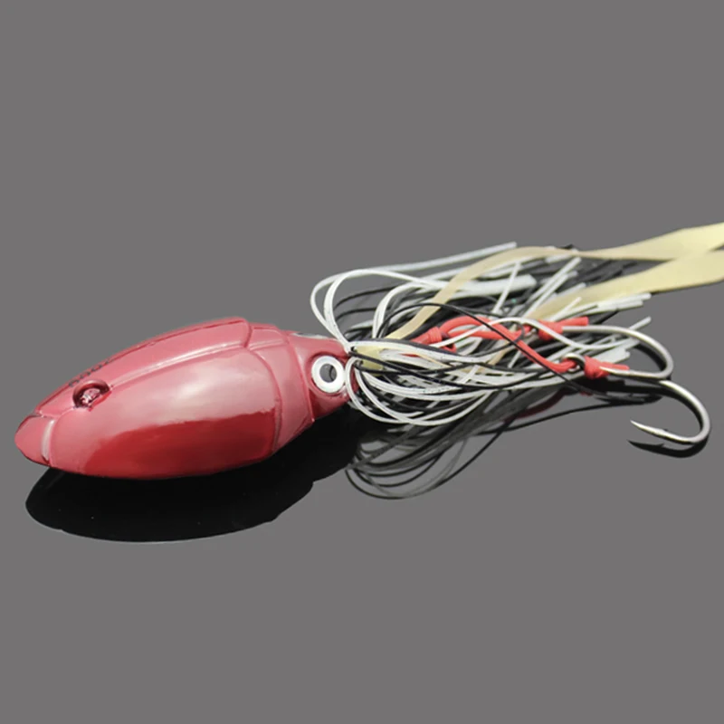 Pesca 150 г/200 г вручающаяся свинцовая головка крючок красная Спиннербейт 3D глаза
