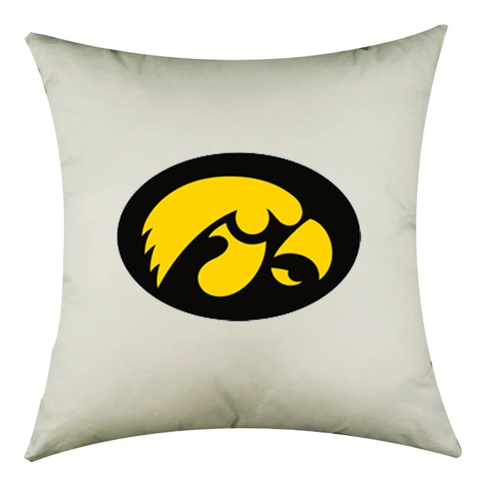 2016 Новый хлопок Лен Айова Hawkeyes Печати Подушки Домой квадрат наволочка бесплатная