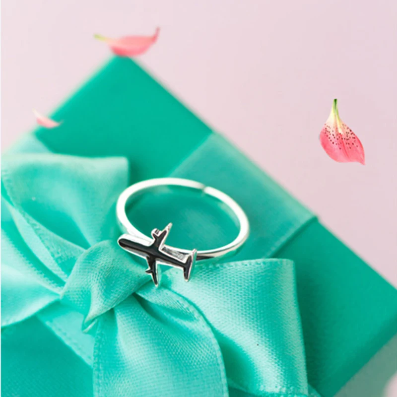 Модные женские Украшения S925 серебряные черные маленькие в подарок регулируемые