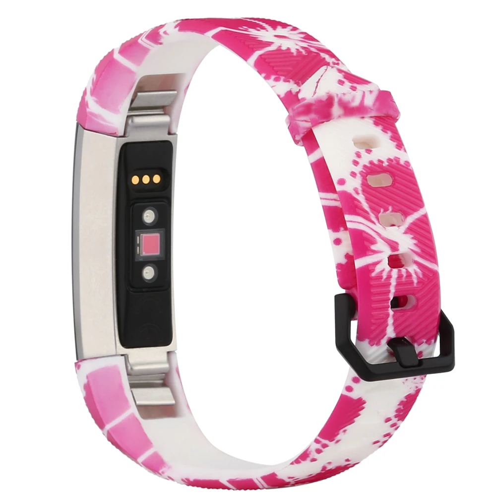 Мягкие силиконовые спортивные Сменные аксессуары для Fitbit Alta HR/Fitbit цветочный
