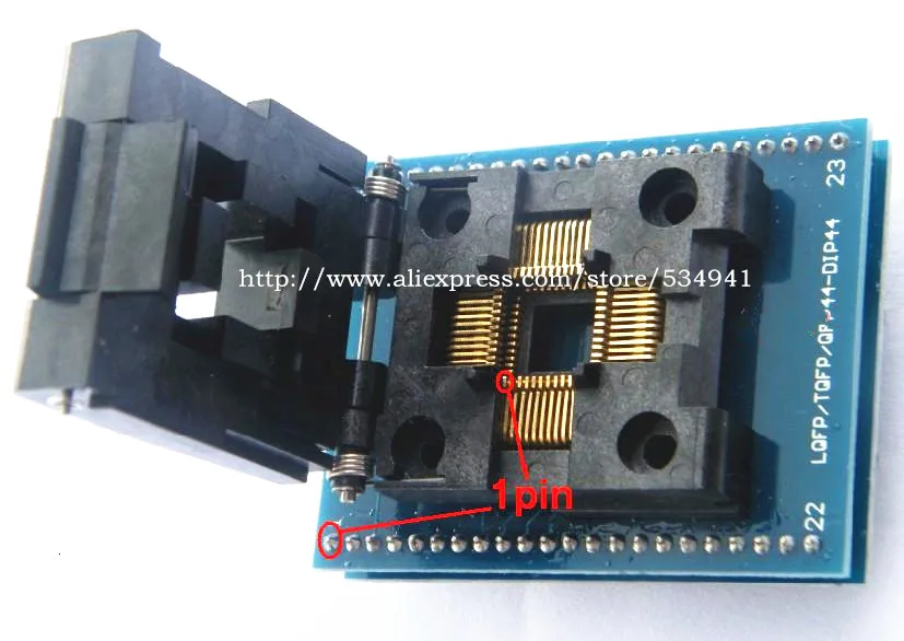 Высококачественный переходник общего типа (от pin1 до Pin1) QFP44 TQFP44 LQFP44 к DIP44