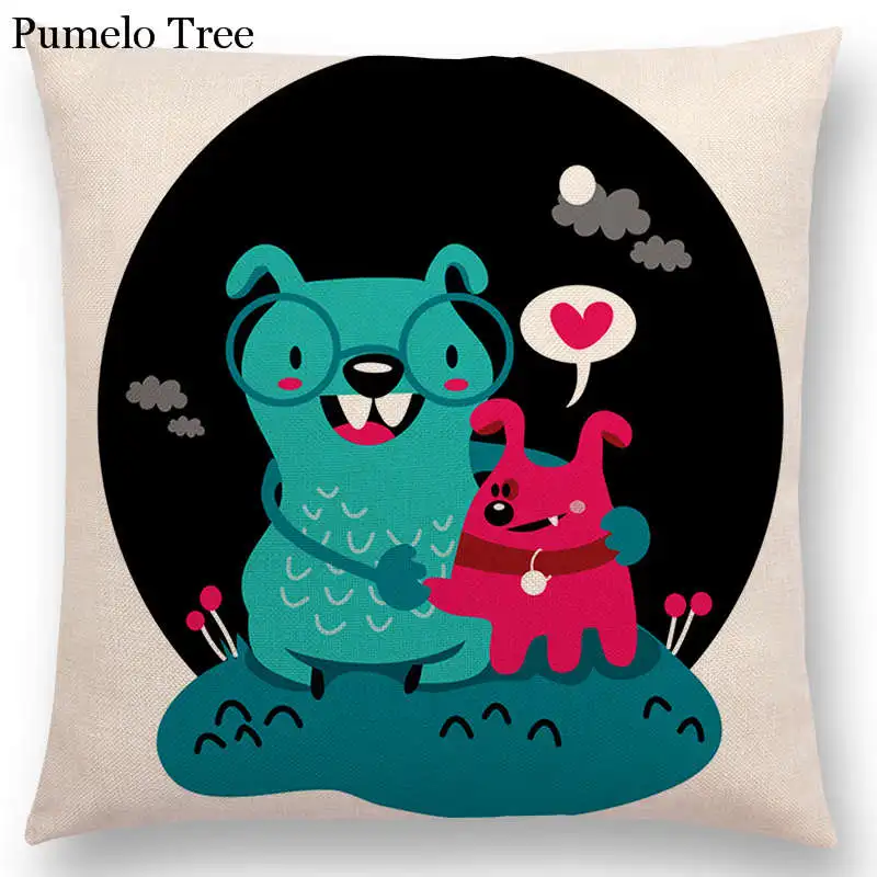 Горячая Распродажа красочный мультфильм милый монстр истинная любовь праздник