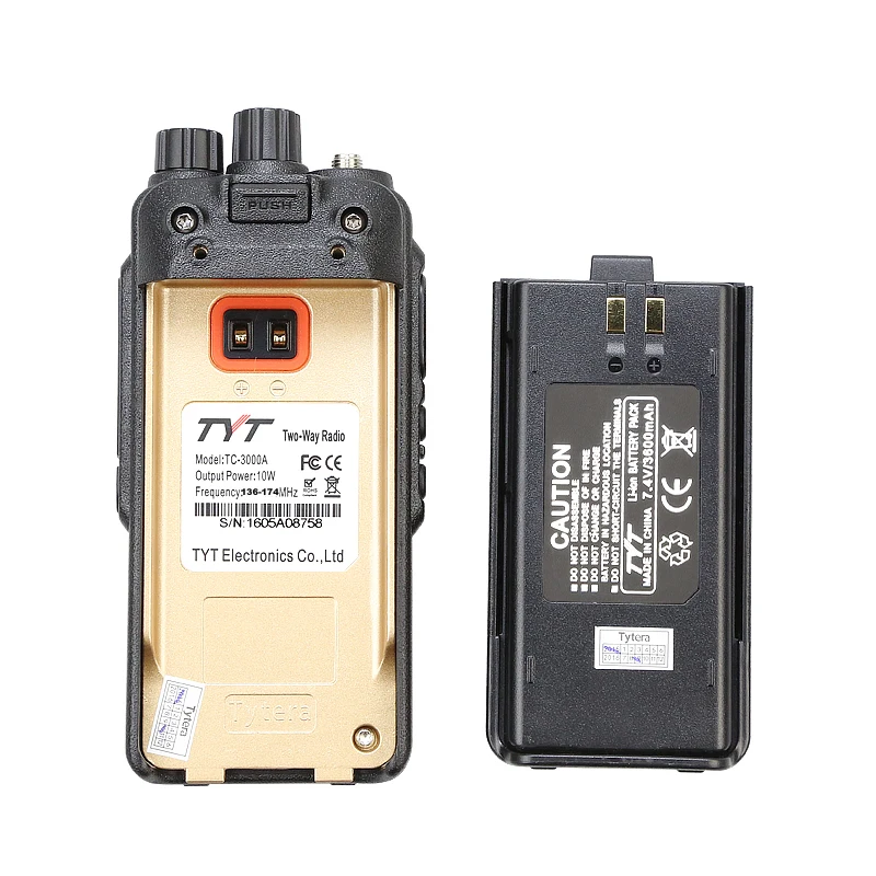 Бесплатная доставка TYT TC 3000A VHF 10W Max Профессиональный двухсторонний передатчик на
