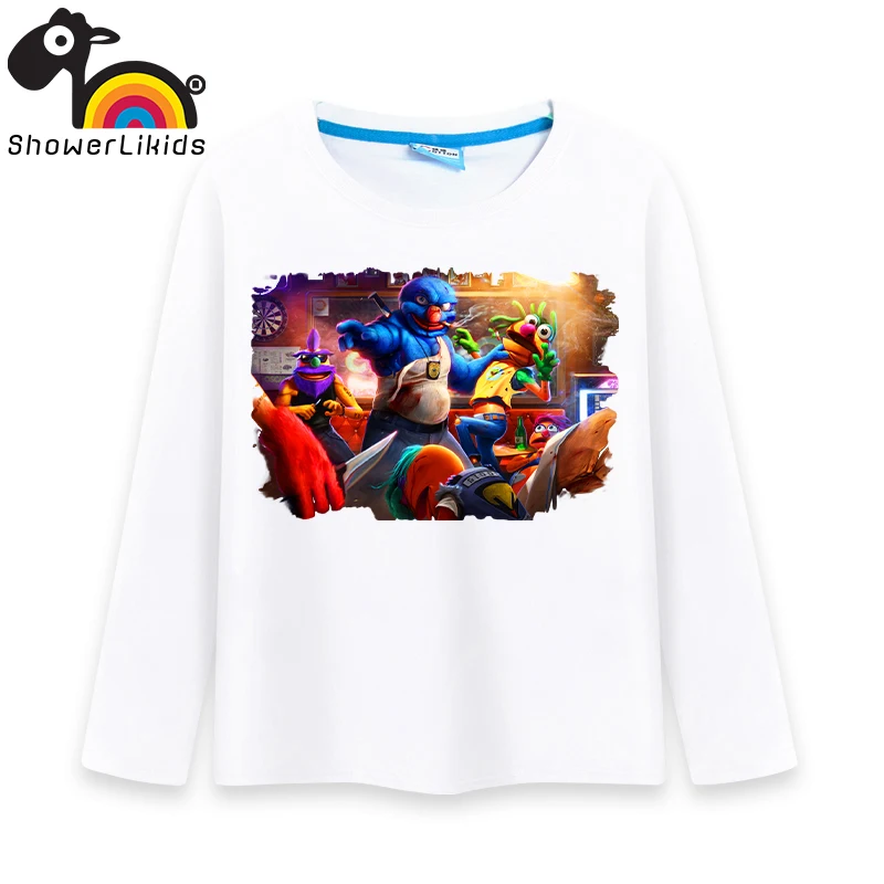 Хлопковые длинные Детские футболки с длинными рукавами красивая детская одежда