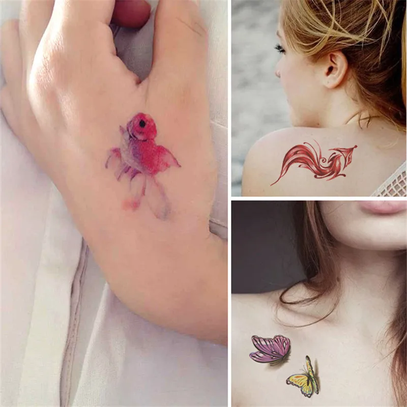 30 hojas diferentes literarias con letras frescas, flores, estrellas, Tatuajes Temporales, calcoman&iacute;a para arte corporal, tatuajes impermeables de dibujos animados para ni&ntilde;os-1