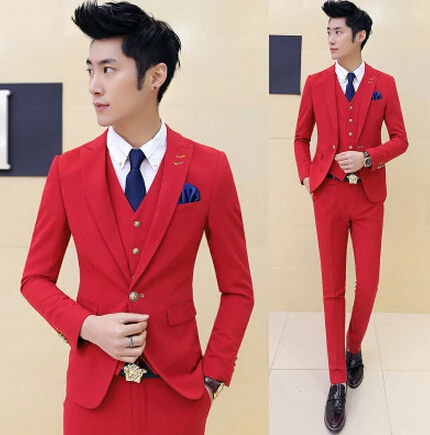 Мужской Блейзер облегающий костюм для свадебного платья Мужская сценическая