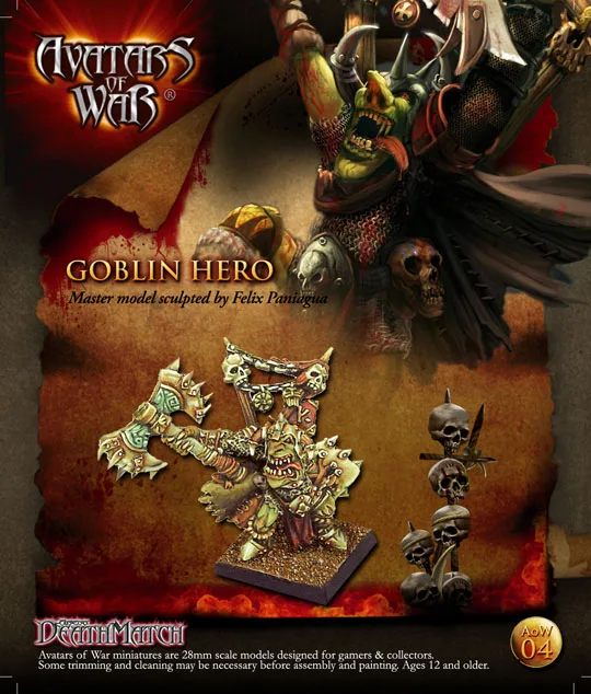 WFB Goblin Hero Goblin 28 мм