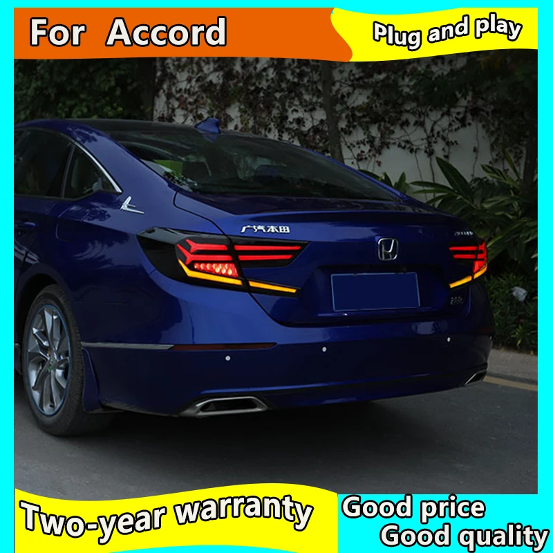 Автомобильный Стайлинг светодиодный задсветильник для Honda Accord 10 2018 2019 задний