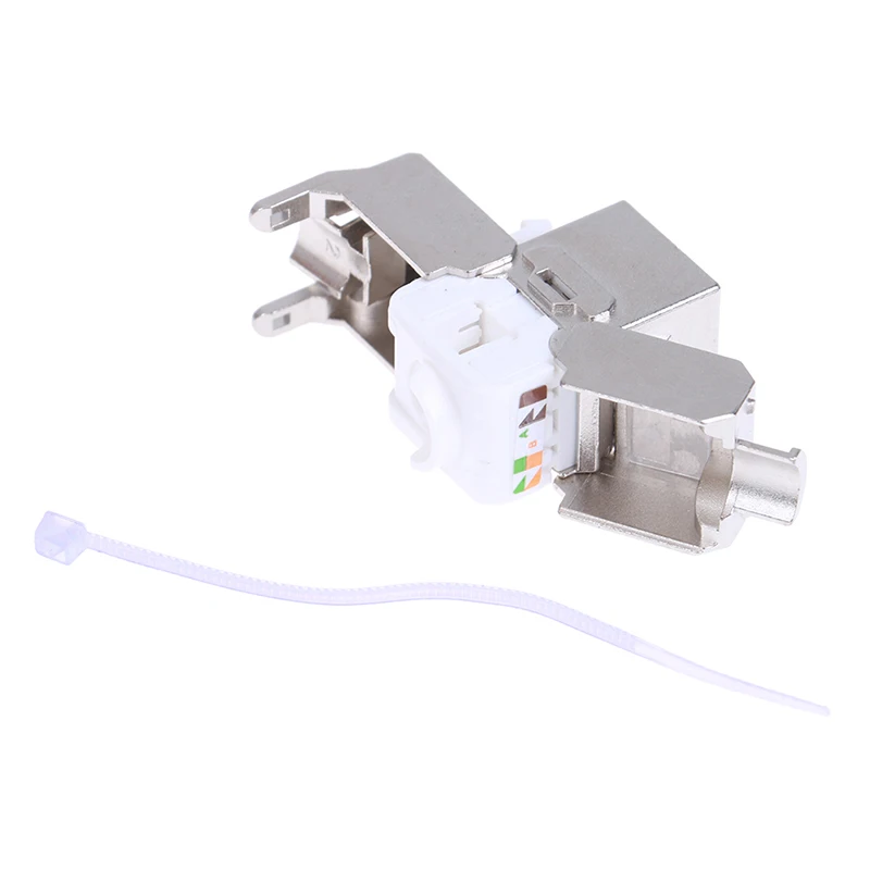 Keystone Cat6A экранированный металлический модуль FTP сетевой адаптер с разъемом