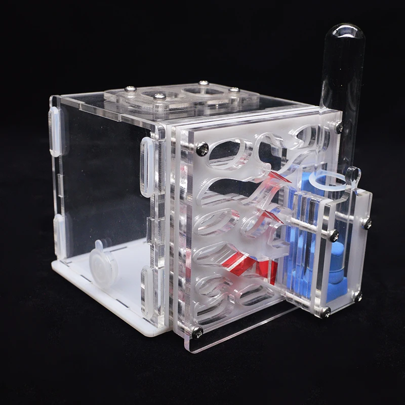 DIY acryl Ant ферма Муравьиное гнездо с питанием площадка муравей дом для домашних животных Anthill мастерской муравей дом с увлажняющей водной башней 8*8*10 см