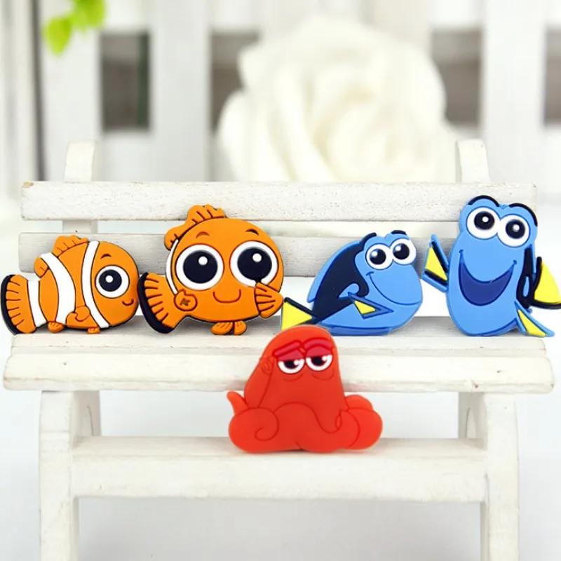 1 шт. милые маленькие рыбки силиконовые Мультяшные животные магниты на