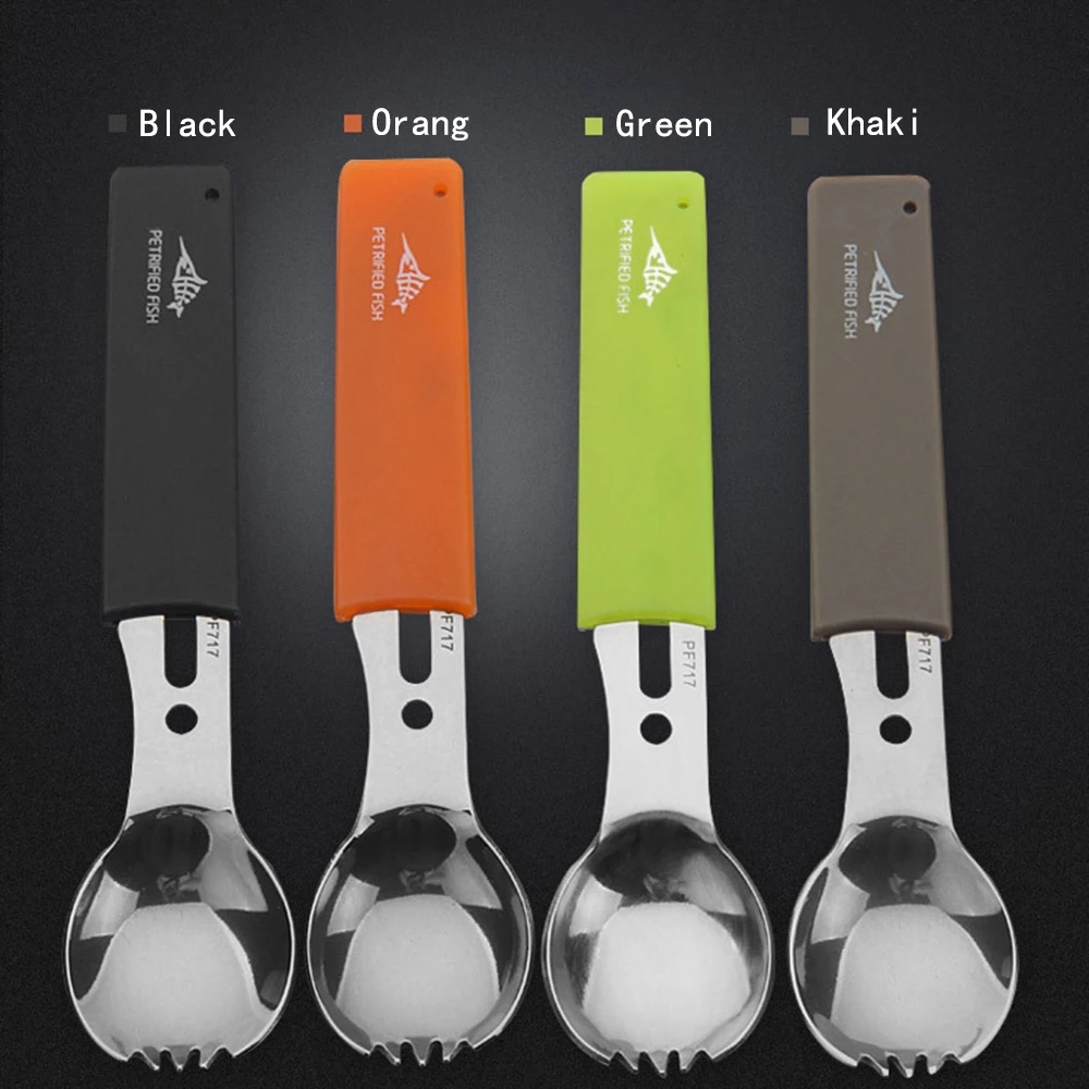 Многофункциональная открывалка для бутылок из нержавеющей стали с ложкой и