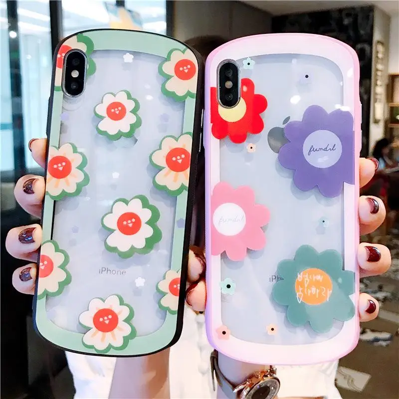 GlamPhoneCase милый маленький зверь цветок чехол для iPhone X XS Max XR Жесткий Чехол 7 8 6 6s Plus |