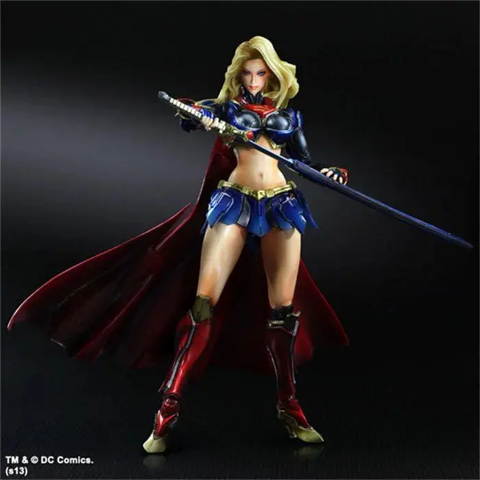 Play Arts 25 см Супергерл супер герой фигурка игрушки