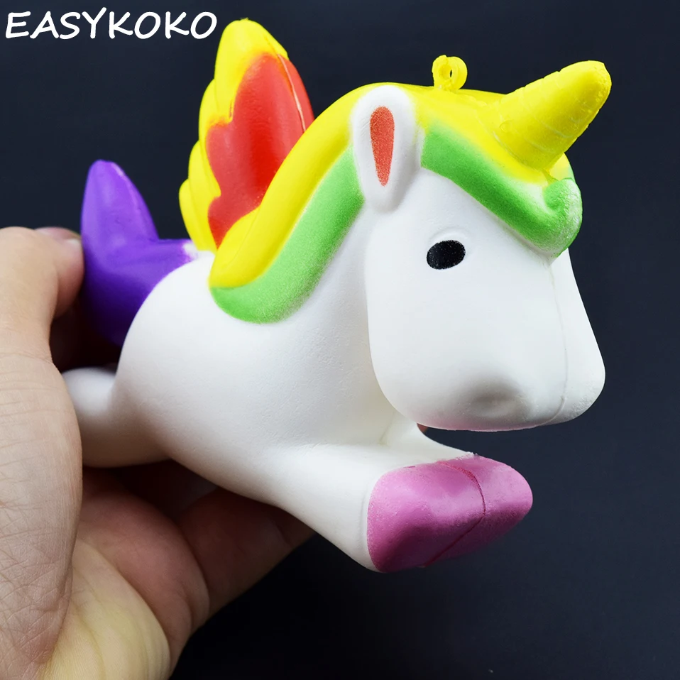 Squishy Unicorn Jumbo Kawaii Flying Fun Kid Toys animal Slow Rising Squishies Charm Exquisite Antistress Soft Toy | Игрушки и хобби