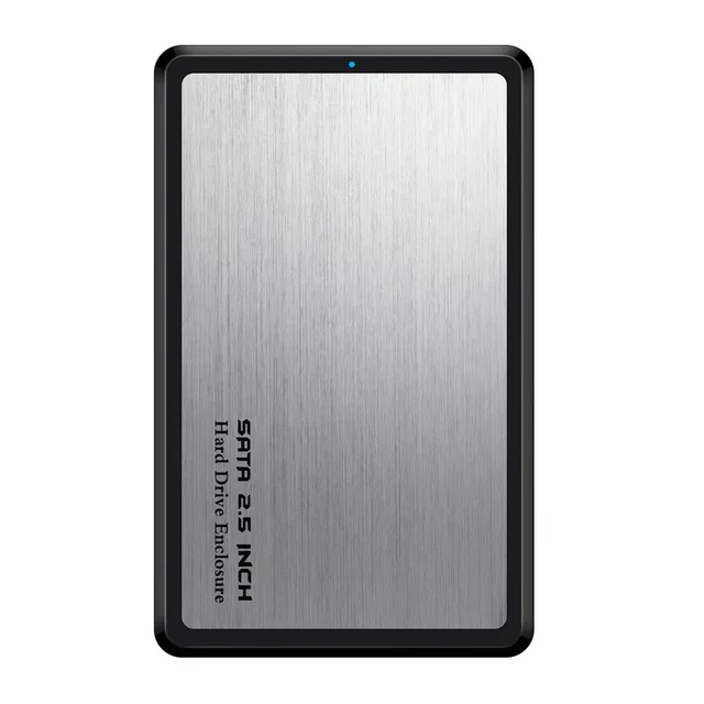 Silver 2,5 дюйма USB 3,0 SATA Hd коробка HDD диск внешний HDD корпус черный чехол инструмент бесплатно 5 Гбит/с Поддержка UASP для SSD/2 ТБ жесткий диск - Цвет: Silver