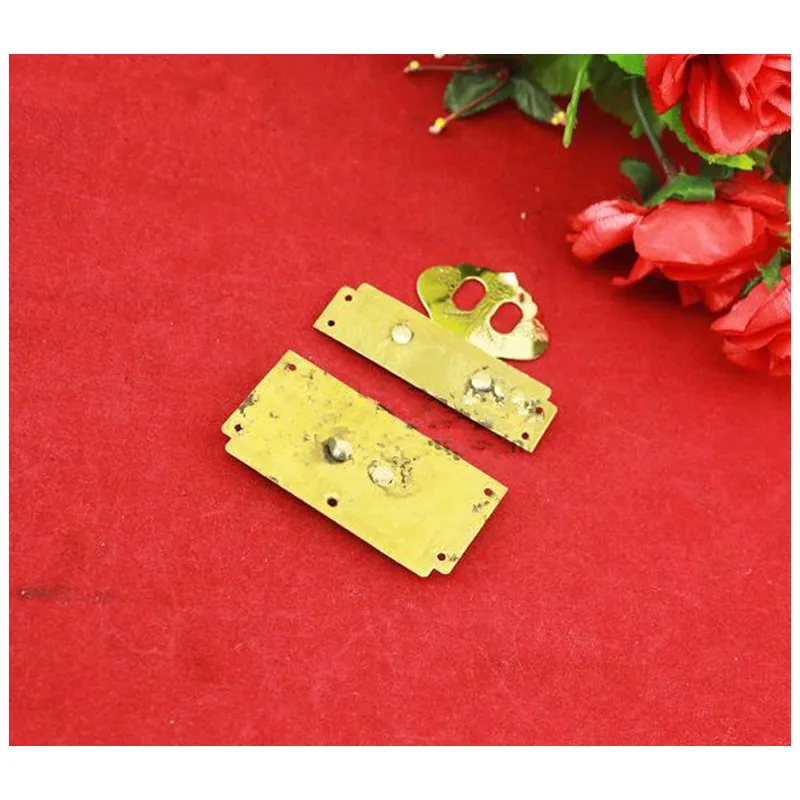 Латунный ящик для чемодана защелки пряжки замок деревянного ящика домашний DIY