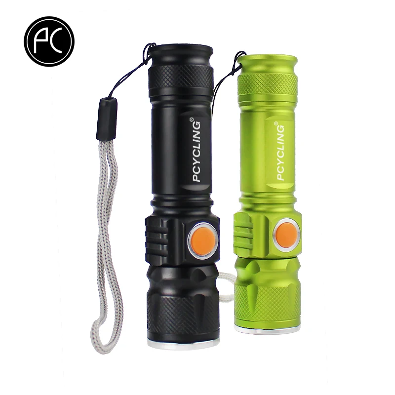 Велосипедный светильник PCycling 2000 люмен супер перезаряжаемый от USB T6 светодиодный