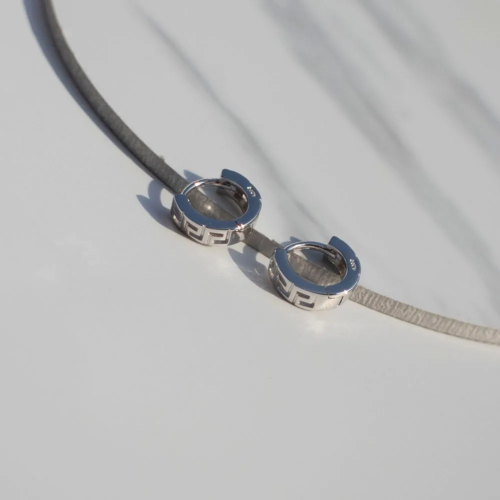 Серьги из стерлингового серебра 925 пробы, модные кольца для ушей, Пряжка для ушей, Ретро стиль, для мужчин, женщин, девушек, серебряные серьги, ювелирное изделие