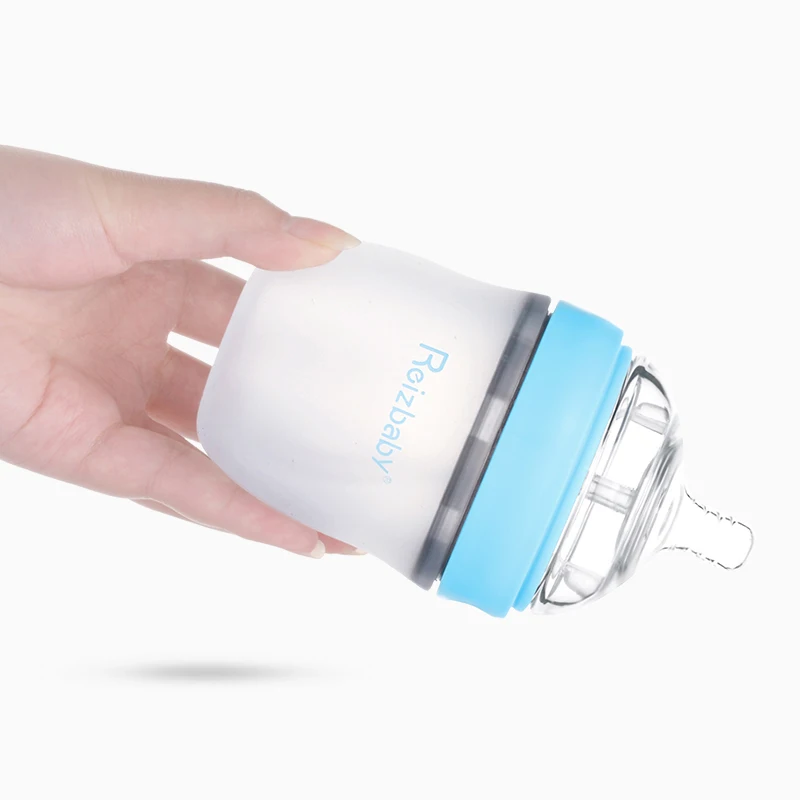 Reizbaby детская силиконовая бутылка ручка соска пылезащитный чехол для малышей Squeeze