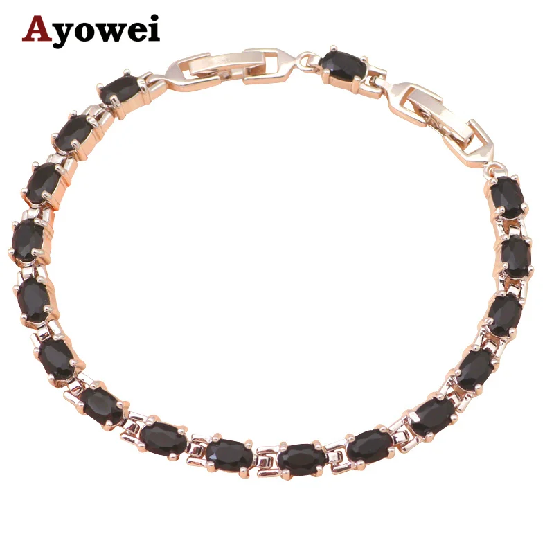 Женский ониксовый браслет TBS723A модное Ювелирное Украшение с подвесками из