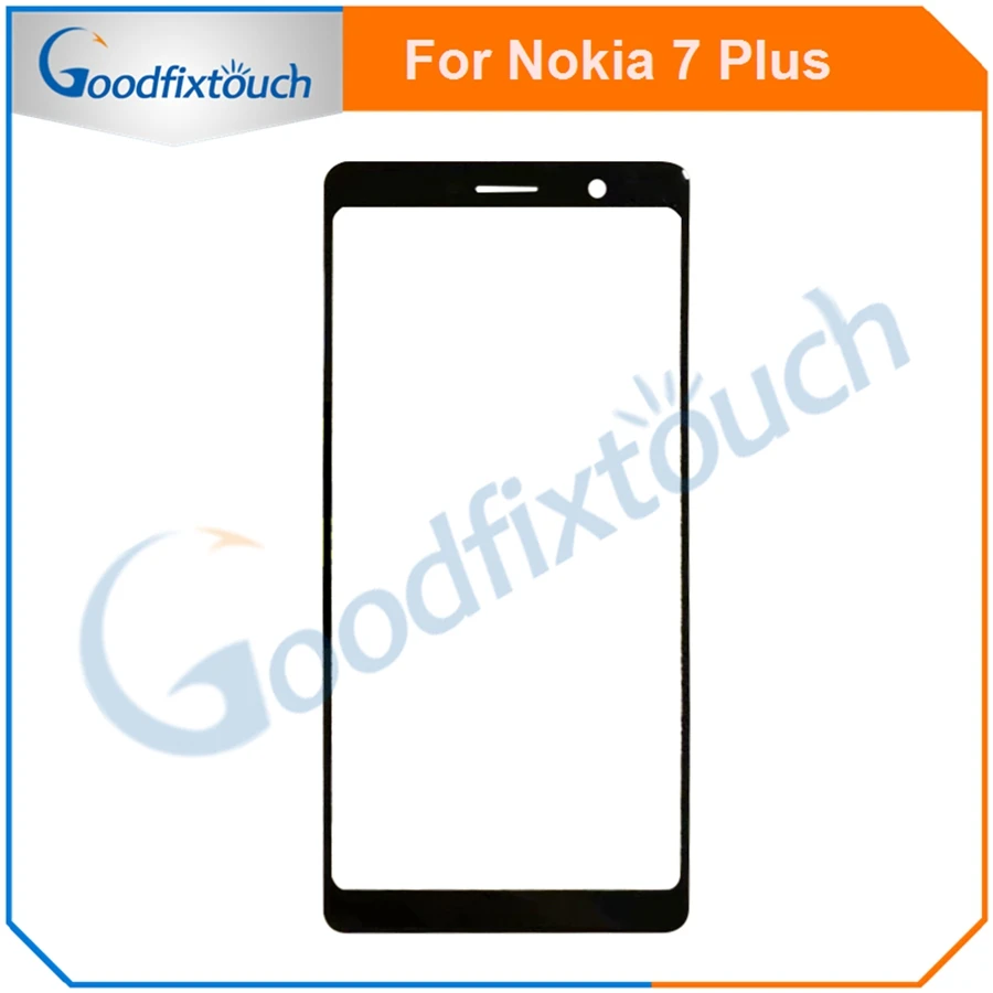 5 шт. для Nokia 7 Plus P сенсорный экран сенсорная Передняя стеклянная панель объектива