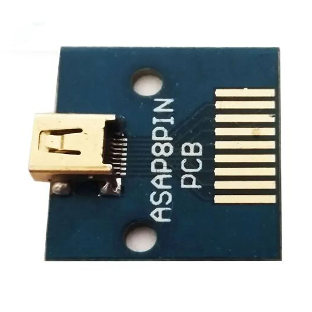 5 шт. Позолоченные мини 8P гнездо MINIUSB женский тестовая плата | Электроника