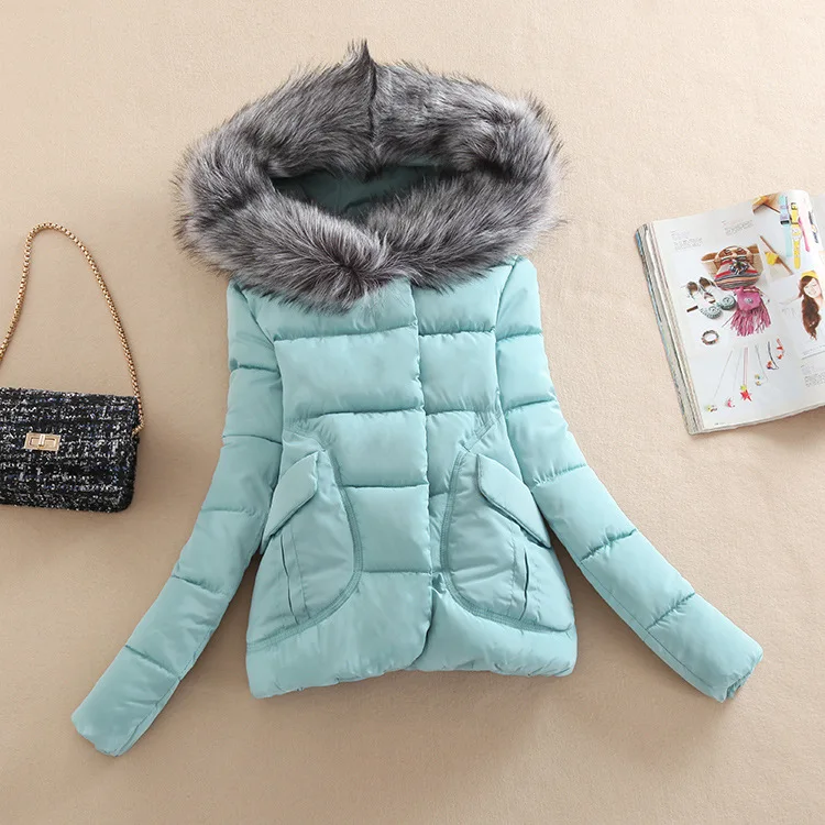 

Long Fur Hooded Winter Jacket for Women Coat 2017 Women Winter Warm Female Coats Cotton Padded Parka Cloak Casaco Lady Feminino