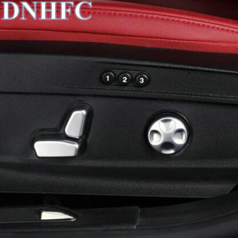 Кнопка регулировки сиденья автомобиля DNHFC украшена блестками для Alfa Romeo Giulia Stelvio