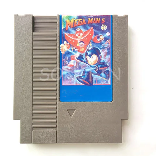 Mega Man 5 72 Pins игровая карта для 8 битного игрового плеера на английском