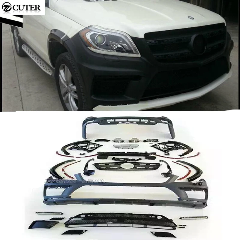 X166 GL500 GL63 PP комплекты автомобильных кузовов бампер для Benz AMG 2013 2014|kit car bodies|guard