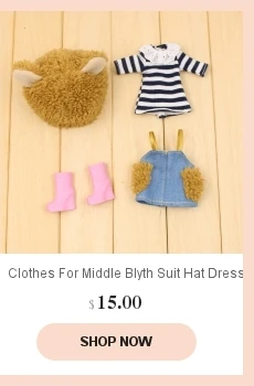 Кукла Middle blyth Желтое Пальто с цветком платье с фиолетовой сумкой и чулок со шпилькой милый Наряд