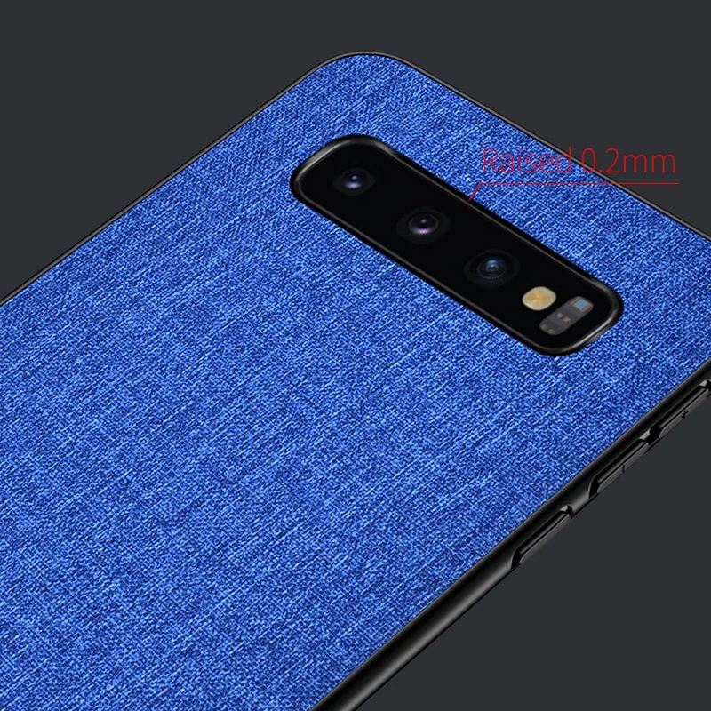Роскошный тканевый чехол для телефона для samsung Galaxy S10 5G S10e S9 S8 Plus S7 Edge, тонкий мягкий бампер, Жесткий Чехол из поликарбоната
