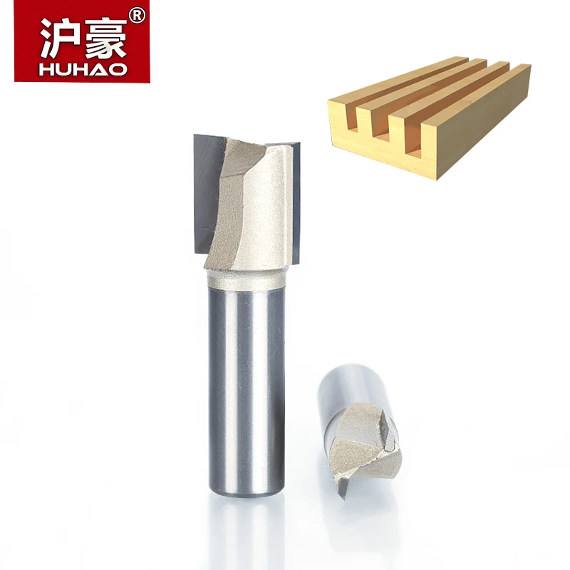 HUHAO 1 шт. 1/2 &quot1/4&quot хвостовик 2 фрезы прямые для древесины вольфрамовый Карбид