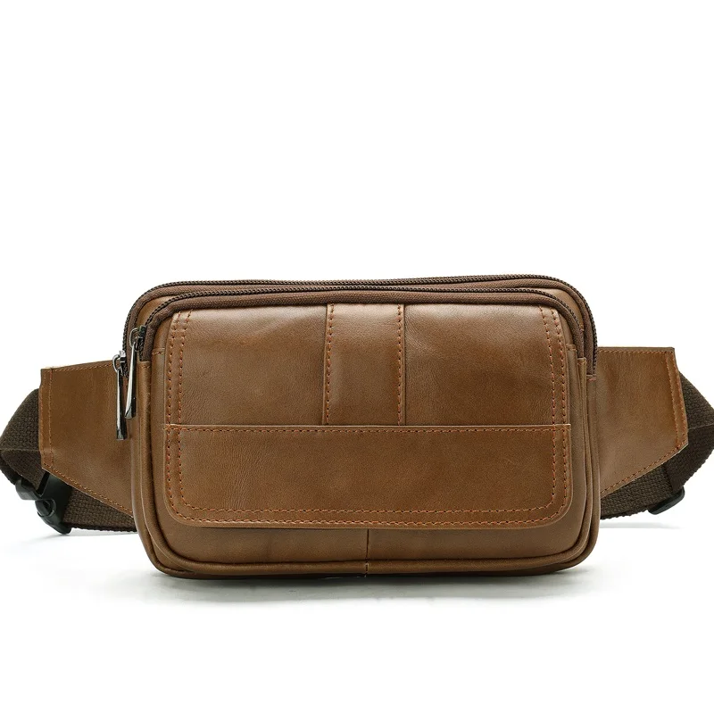8966brown Мужские поясные сумки WESTAL из натуральной кожи, Мужская поясная сумка для телефона с ремнем, мужские набедренные сумки для денег, поясная сумка для путешествий 8966 - Цвет: 8966brown