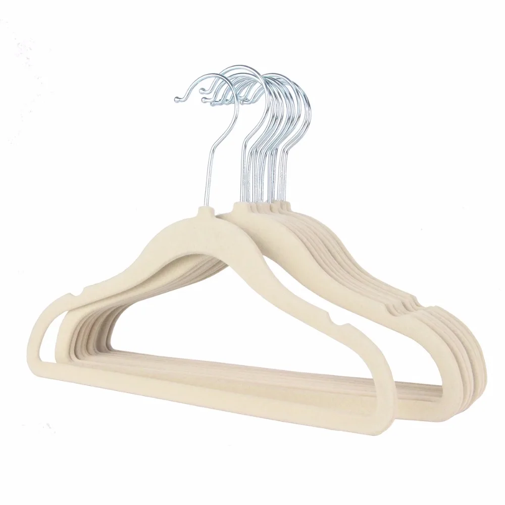 Платье вешалка для детей бежевое с разрезом ультратонкое U Notch (30 шт./лот)|hanger