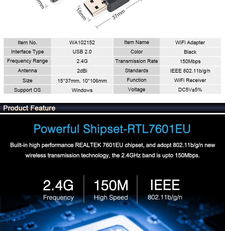 Мини сетевой карты Беспроводной USB Wi-Fi 150 Мбит 2dBi Wifi адаптер для планшетных Wi Fi Телевизионные антенны 802.11 г/B /N компьютерной сети сетевой карты