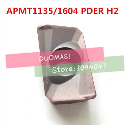 

10 шт. твердосплавное лезвие APMT1135PDER/APMT1604PDER H2, вставка для станка ЧПУ, токарный станок с ЧПУ, подходит для нержавеющей стали