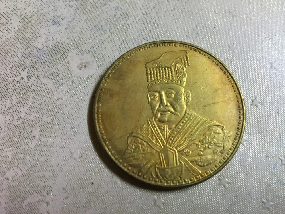 Копия монеты позолоченная 24K Китай-Республика-Юань шикай 1916 | Дом и сад