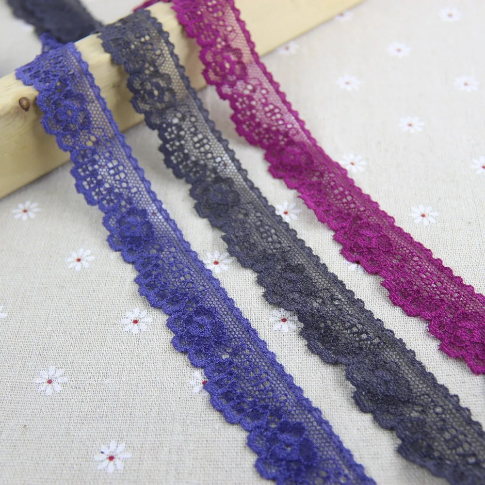 

Promotion 10 yards/lot Elastic Stretch Lace trim 25mm width sewing/clothes/Apparel accessories