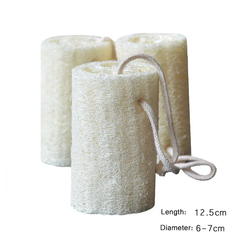 White 12.5cm Натуральная Мочалка для душа, 1 шт., мочалка, аксессуары для ванной, новинка, кухонные ванны, бытовые товары - Цвет: White 12.5cm
