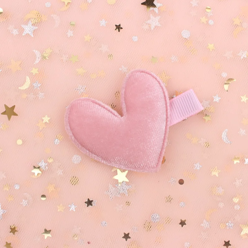 Новинка 2019 года хлопковая ткань модель с сердечком Комбинированная заколка для