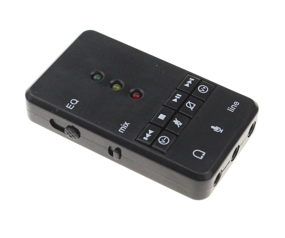 Высококачественная звуковая карта EQ Xear 3D USB 7,1 канальный аудио адаптер со светодиодным индикатором для Windows Vista/XP/7/8/Mac OS/Android