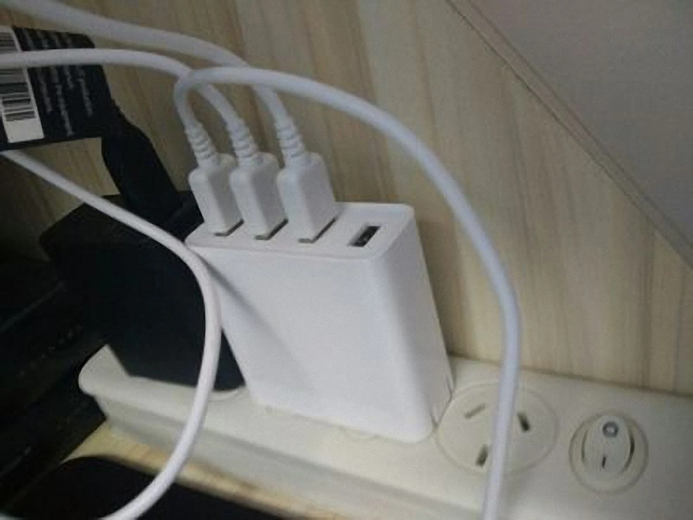Оригинал Xiao mi USB зарядное устройство 2.4A 4USB порт быстрая зарядка для iphone samsung