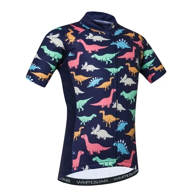CD2013 Велоспорт Джерси дети мультфильм огонь Дракон Ropa Ciclismo MTB открытый летний короткий рукав велорубашки для мальчиков и девочек - Цвет: CD2013